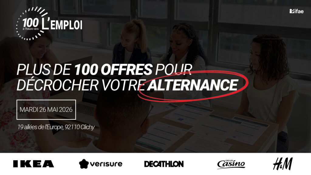 Affiche événement emploi alternance à Clichy