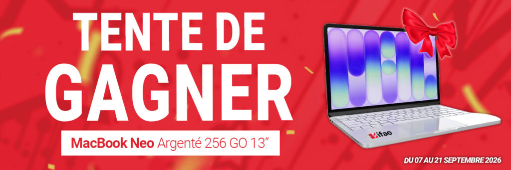Tentez de gagner un MacBook Neo argenté