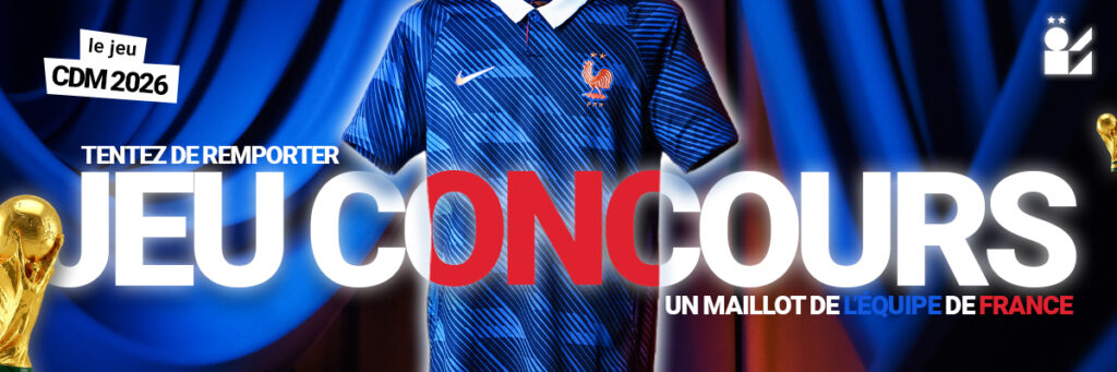 Affiche jeu concours maillot équipe de France