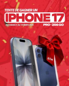 Concours pour gagner un iPhone 17 Pro 256 Go