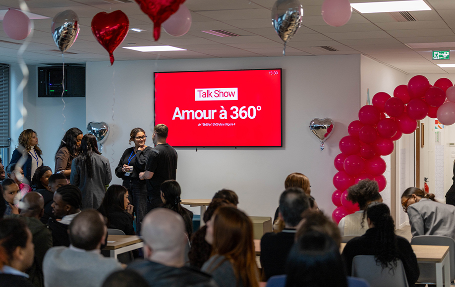 Conférence sur l'amour, décoration de ballons
